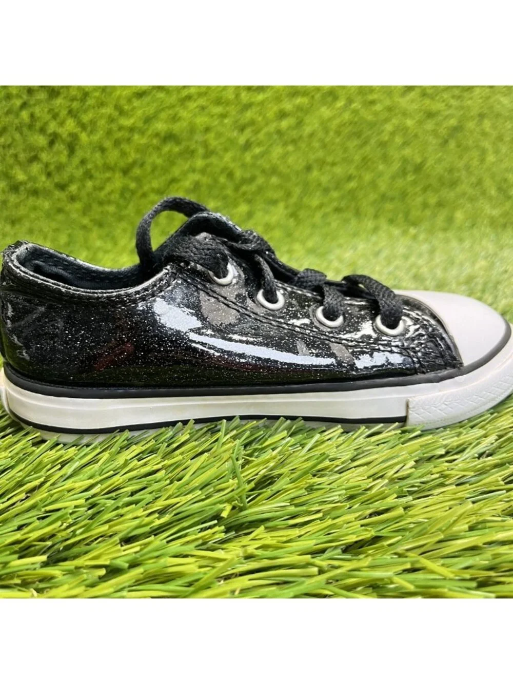 Converse Chuck Taylor All Star OX Boys Size 8C Black Athletic Shoes Sneakers